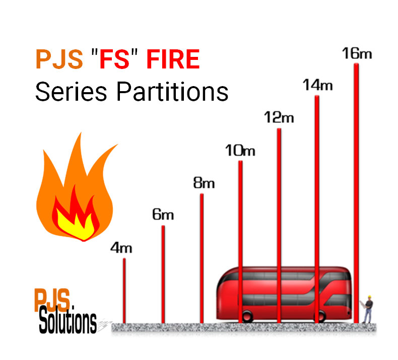 PJS Solutions “FS” ROBUST FIRE RATED Partition Systems