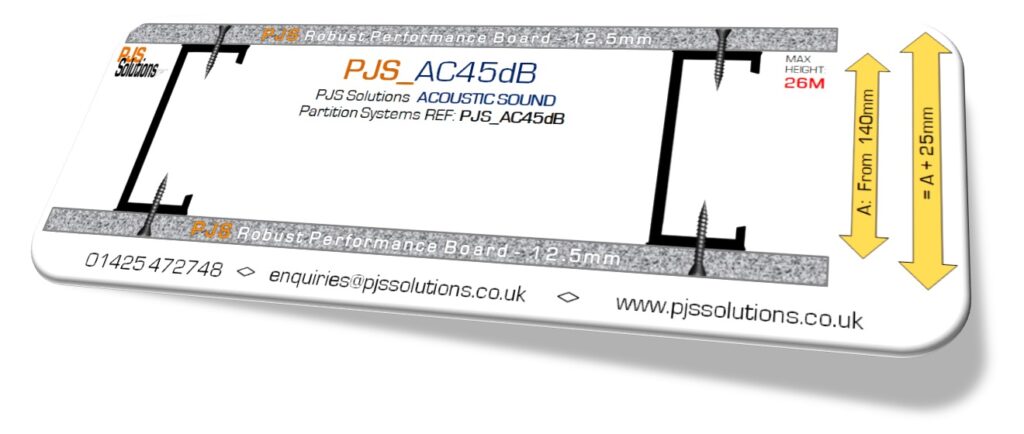 PJS Solutions “AC45dB” ACOUSTIC SOUND Partition Systems
