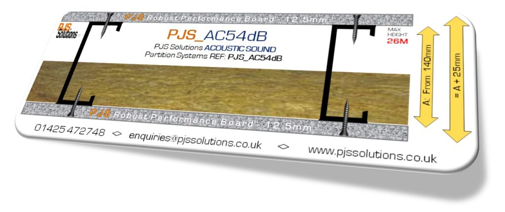 PJS Solutions “AC54dB” ACOUSTIC SOUND Partition Systems