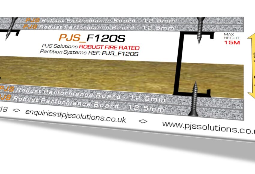 PJS Solutions “F120S” ROBUST FIRE RATED Partition Systems PJS_F120S
