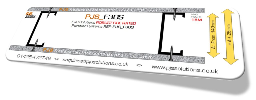 PJS Solutions “F30S” ROBUST FIRE RATED Partition Systems PJS_F30S
